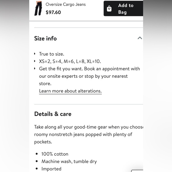 Edikted Oversized Cargo Jeans - Picture 5 of 9